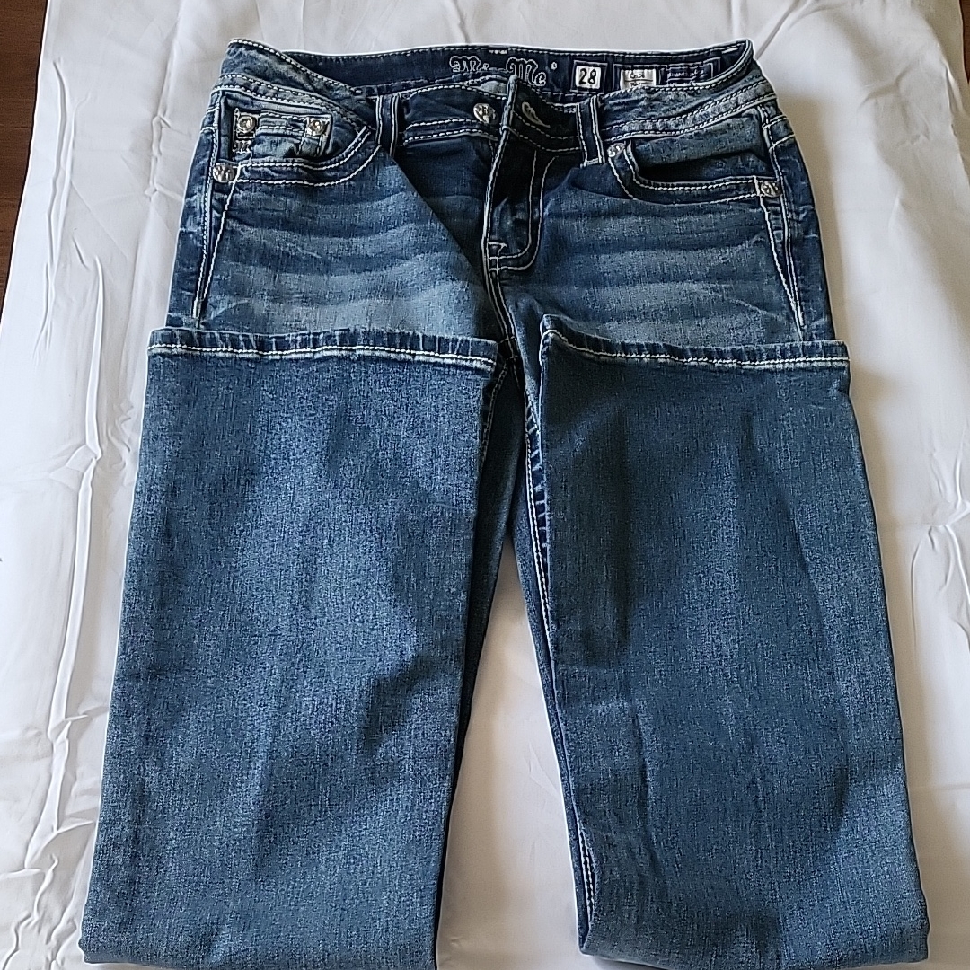 Miss Me Blue Denim Jeans Size 28 Chole- Bolt